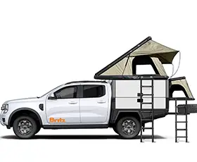 4WD Warrior Camper with Dual Tents