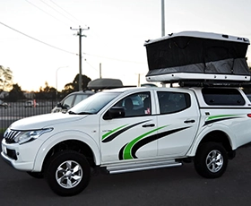 dual cab with rooftop tent