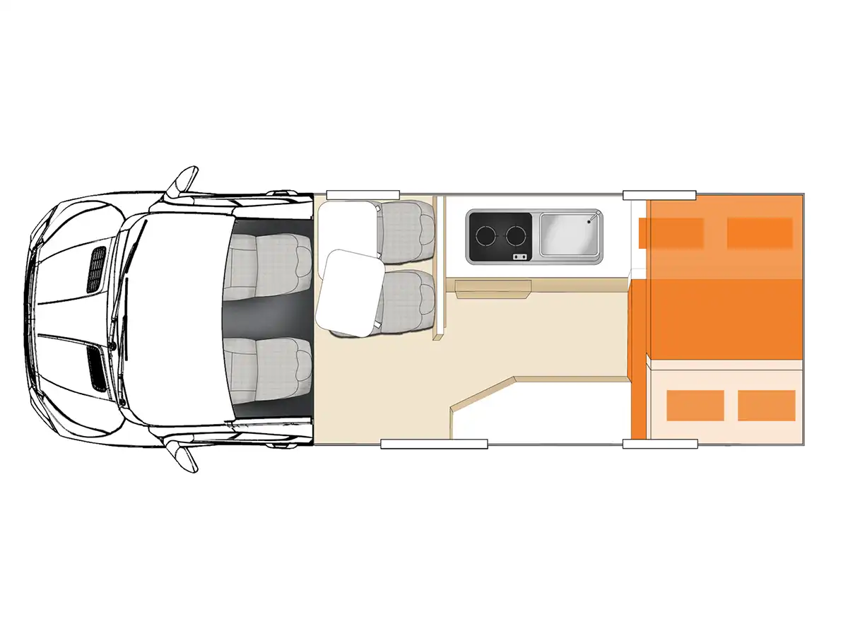 Endeavour Camper Floor Plan