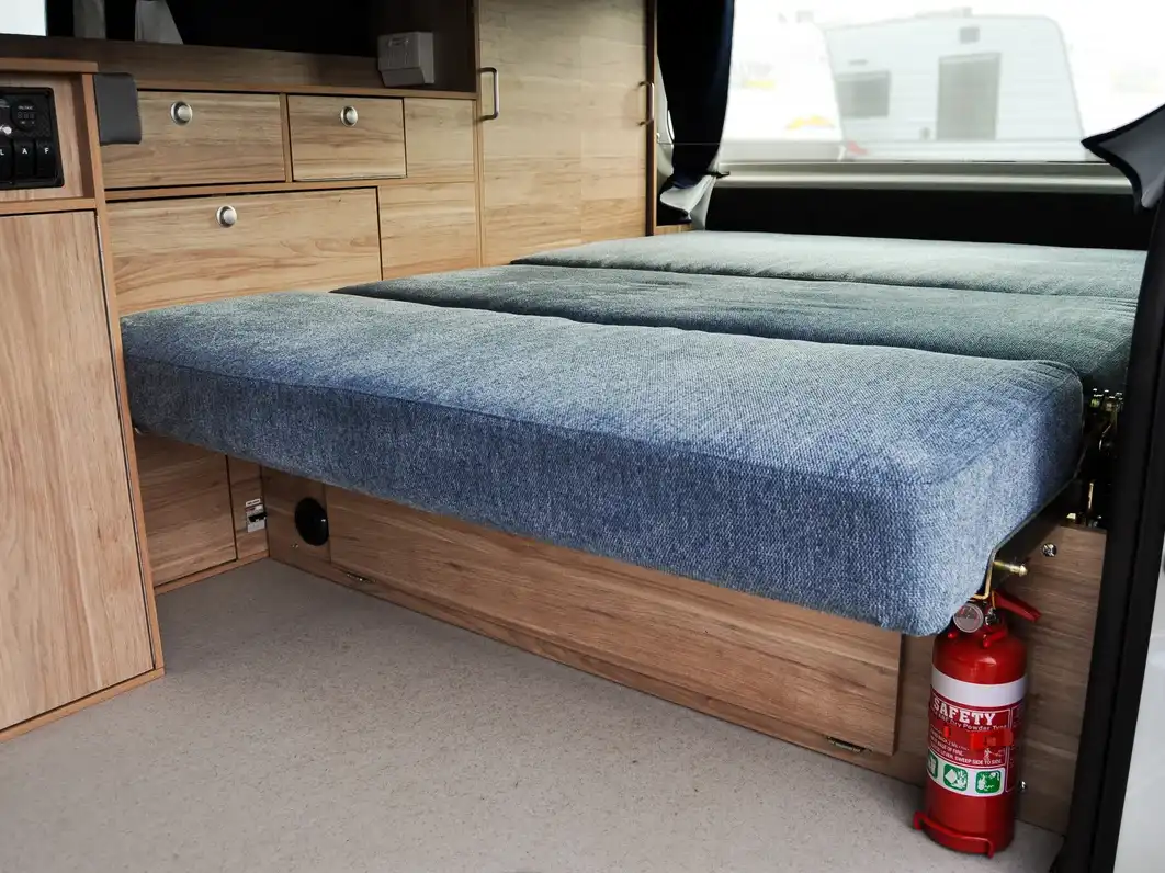 AR 4 Berth Campervan - Lower Bunk Bed Setup