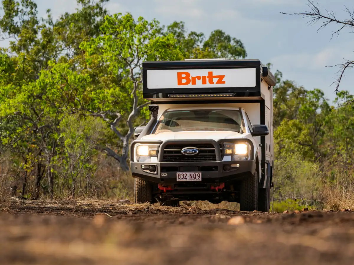 4WD Maverick Camper Dirt Road Travel