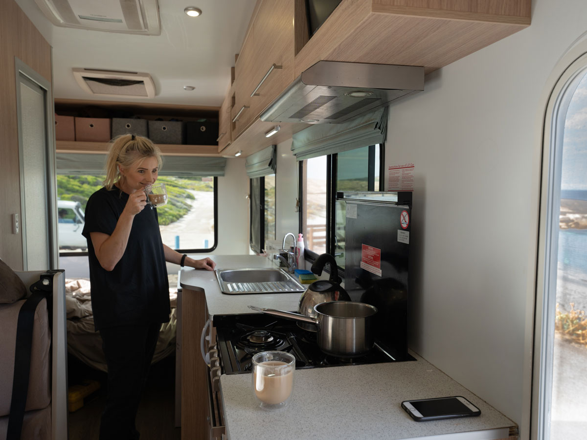 Explorer Motorhome 4 Berth -  kitchen view
