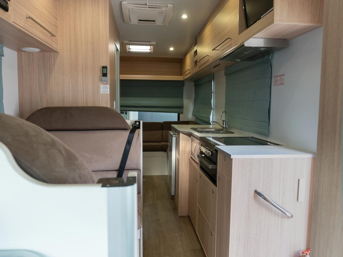 Frontier Motorhome 6 Berth - kitchen view