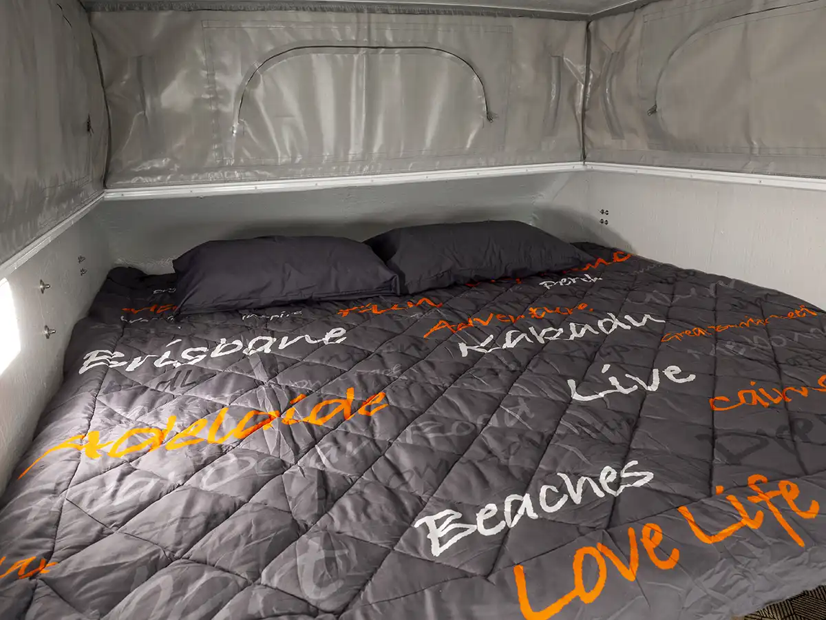 CC 4WD Camper - Bed Night View