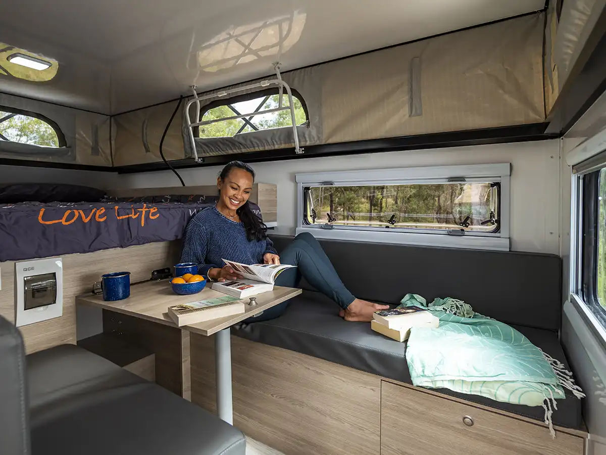 CC 4WD Camper - Living Area Bench View