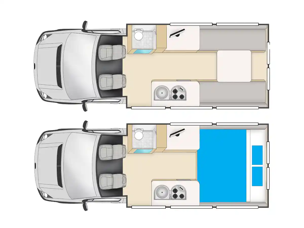 Cheapa 2 Berth NZ Floor Plan