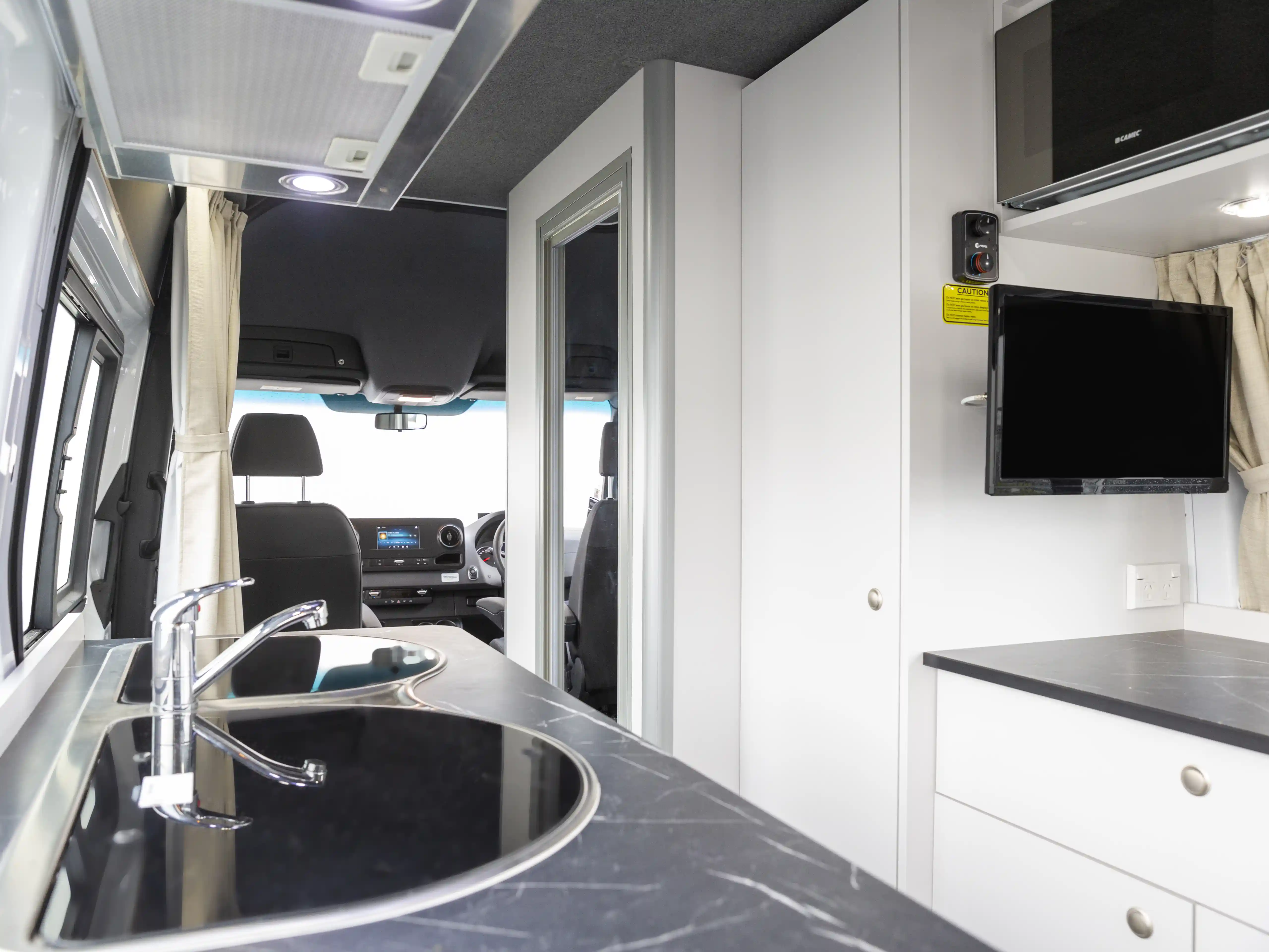 Cheapa 2 Berth NZ Interior Walk Through Cabin
