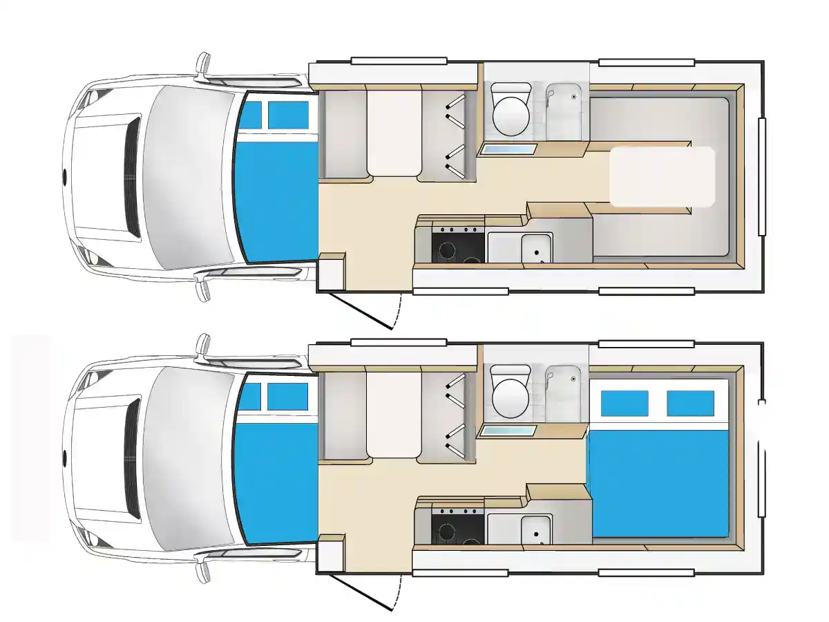 Cheapa 4 Berth Floor Plan