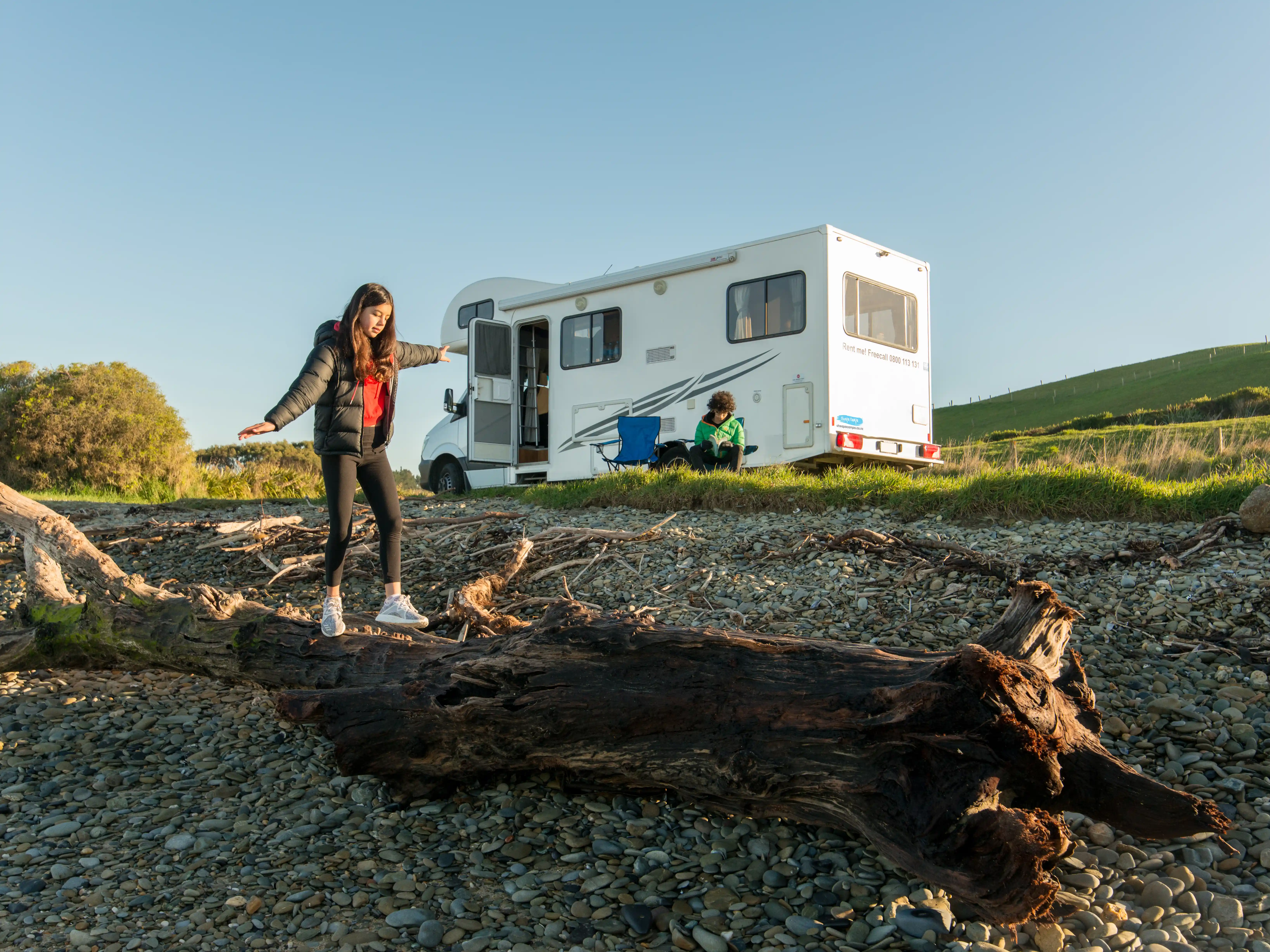 Cheapa 4 Berth with Children Playing Outdoor