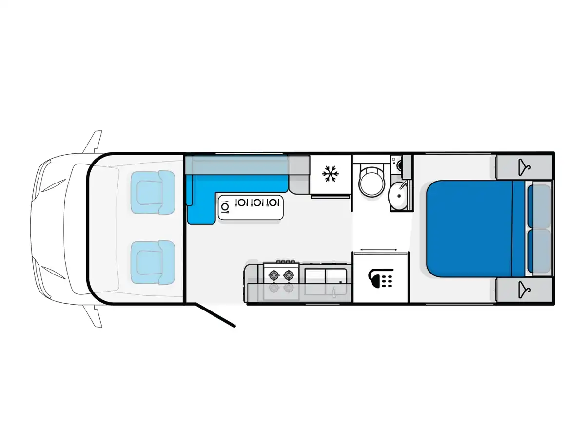 LJ 2 Berth Grandiose - floor plan