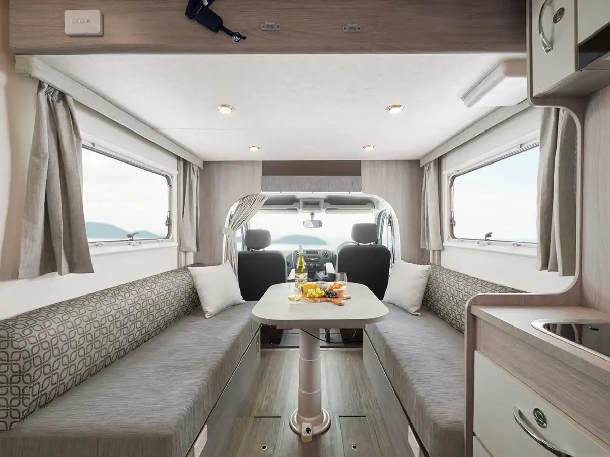 LJ 2 Berth Voyager Roamer Motorhome - Dining Table