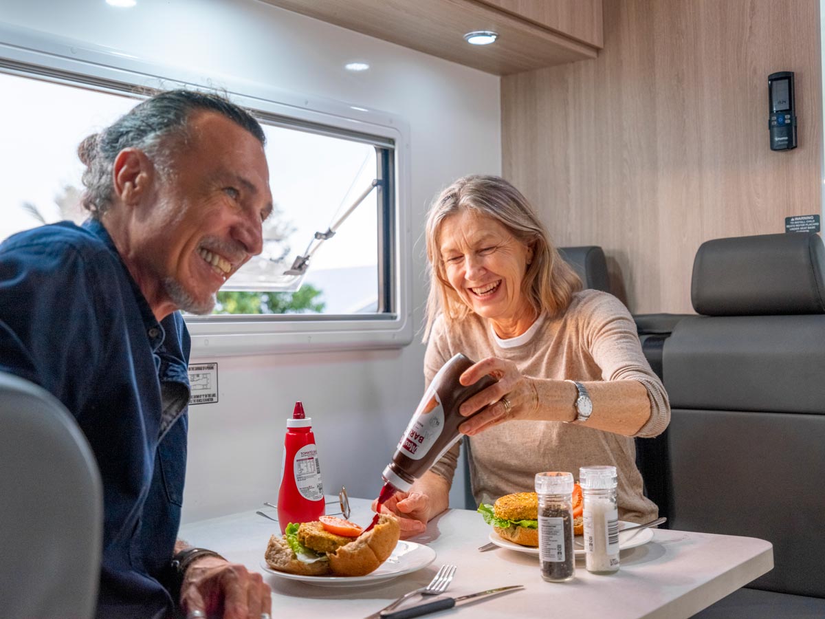 Beach Elite 4 Berth - dining area view