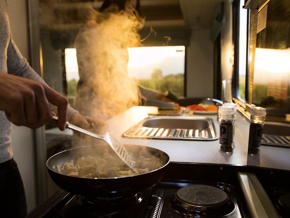 Beach 4 Berth  - kitchen view