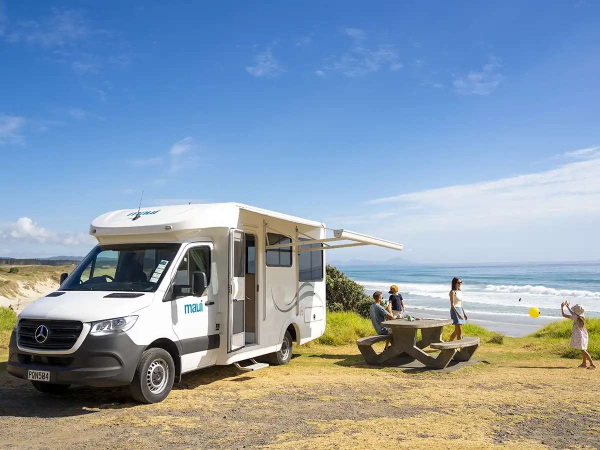 Cascade Elite Motorhome New Zealand - Outdoor Awning View