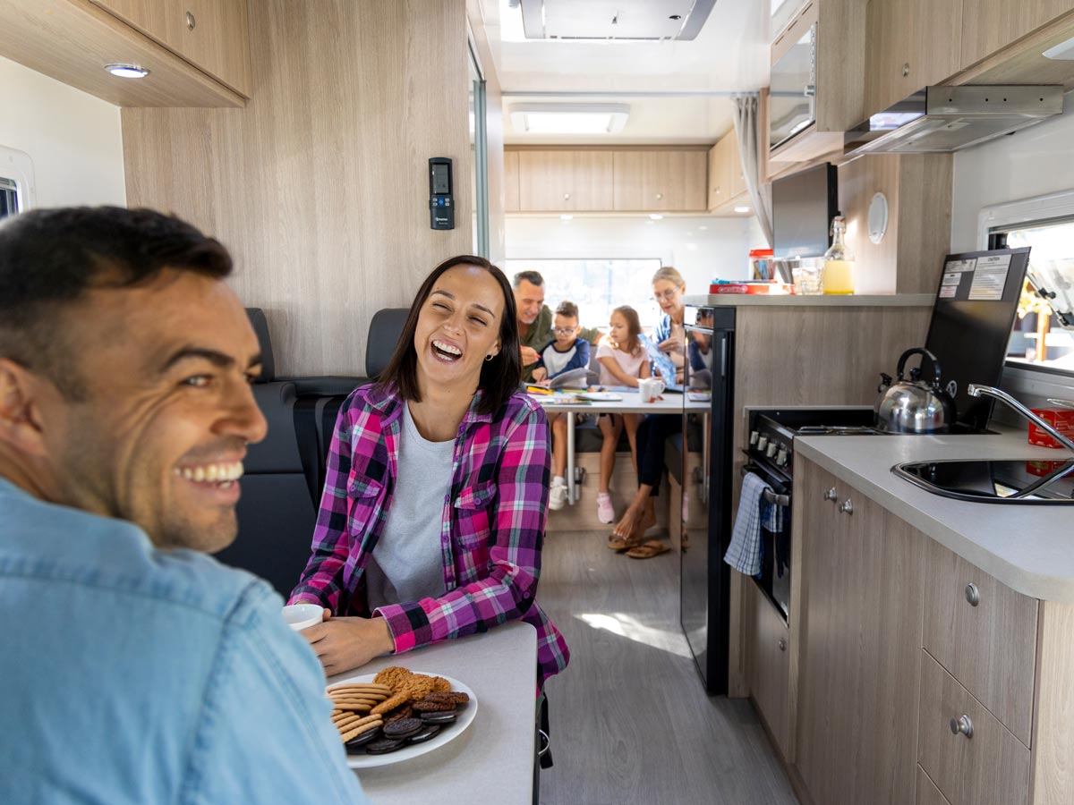 Maui River 6 Berth Motorhome Living Room