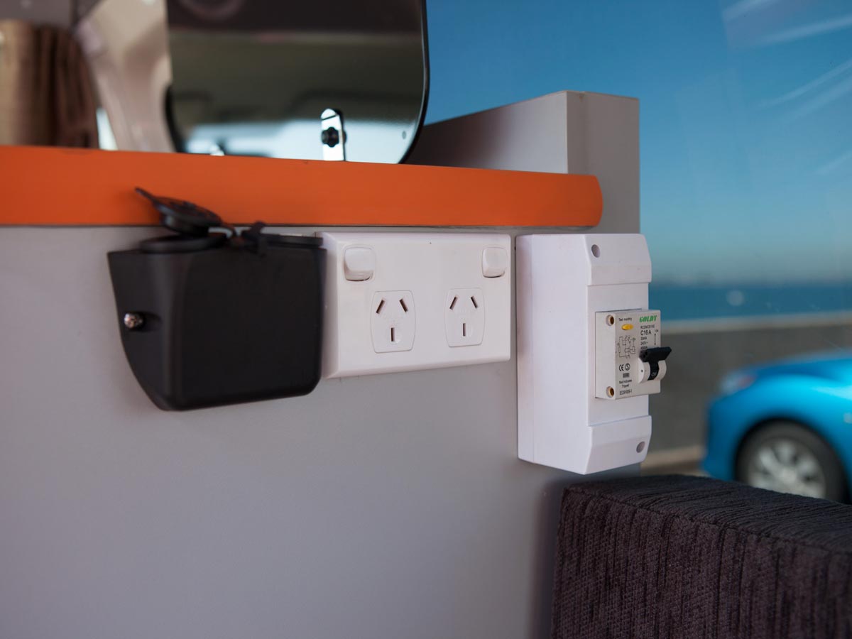 TAB Kuga Campervan - Switchboard view